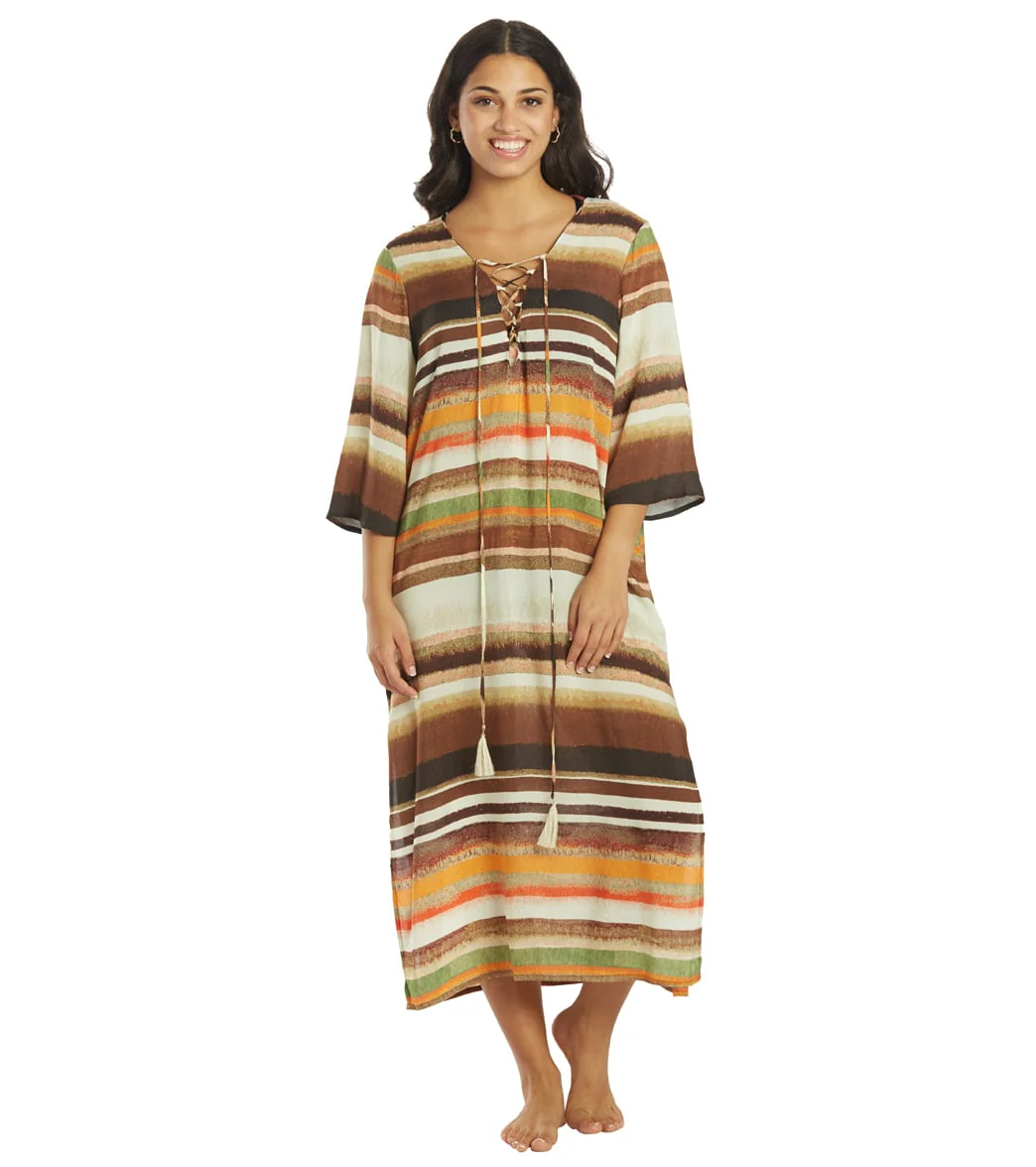 Vince Camuto Women's Seychelle Midi Caftan Cover Up - Image 2