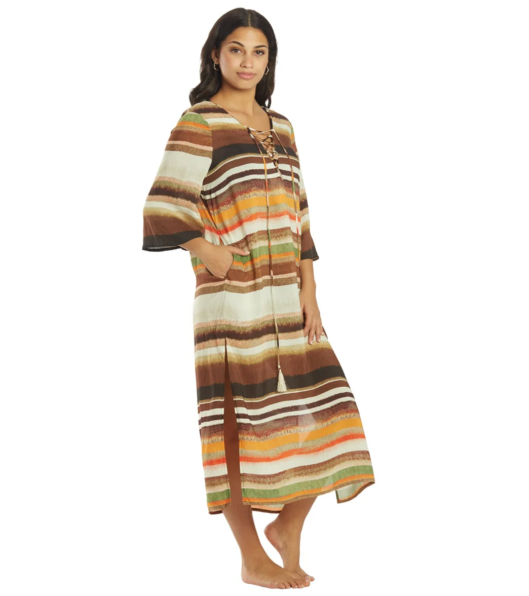 Vince Camuto Women's Seychelle Midi Caftan Cover Up - Image 3