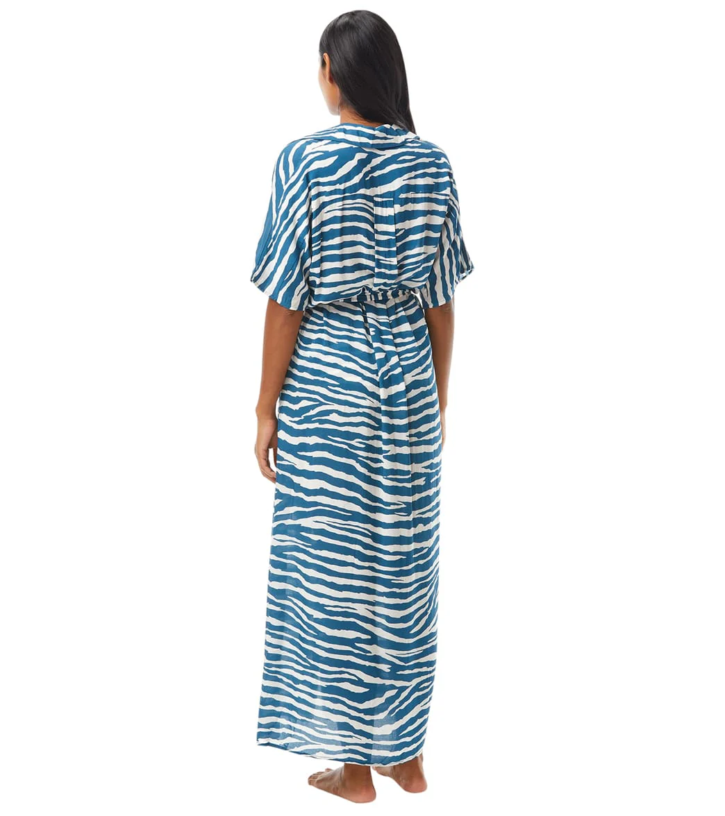 Vince Camuto Women's Zebra Belted Maxi Dress Cover Up - Image 2
