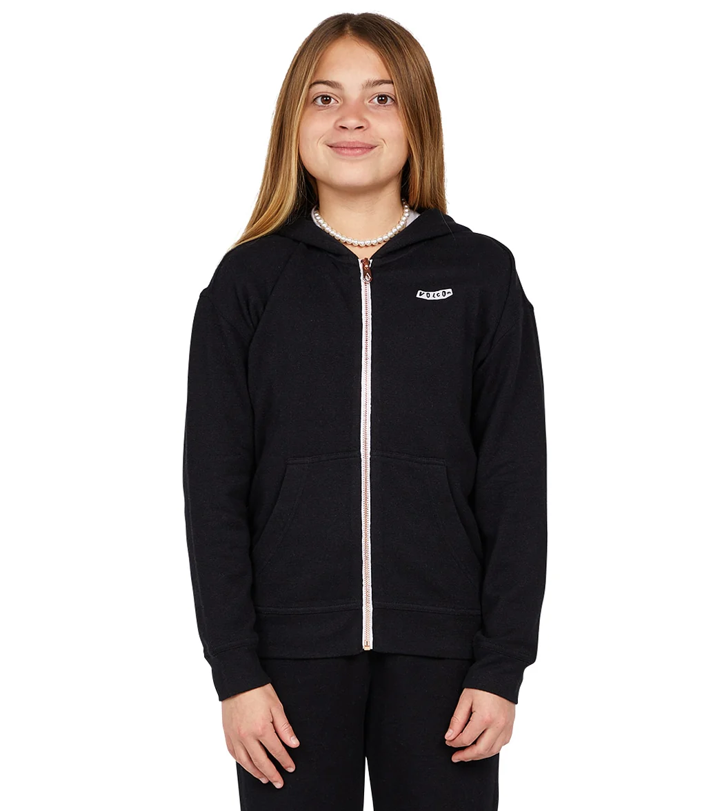 Volcom Girls' Lil Zip Fleece Hoodie (Big Kid) - Image 23