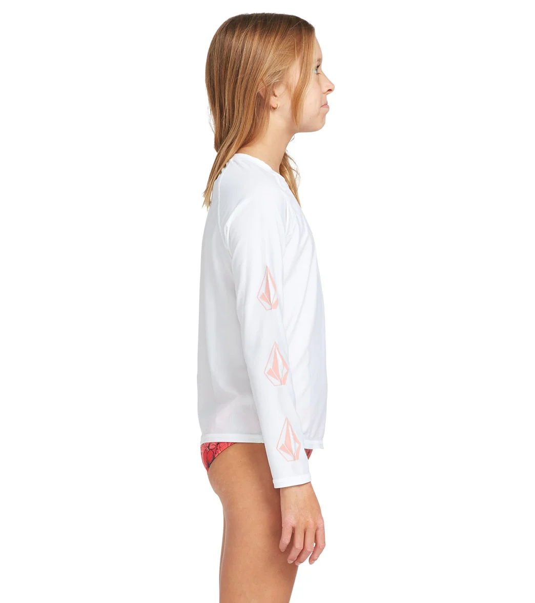 Volcom Girls' Simply Core Long Sleeve Rash Guard (Little Kid, Big Kid) - Image 2
