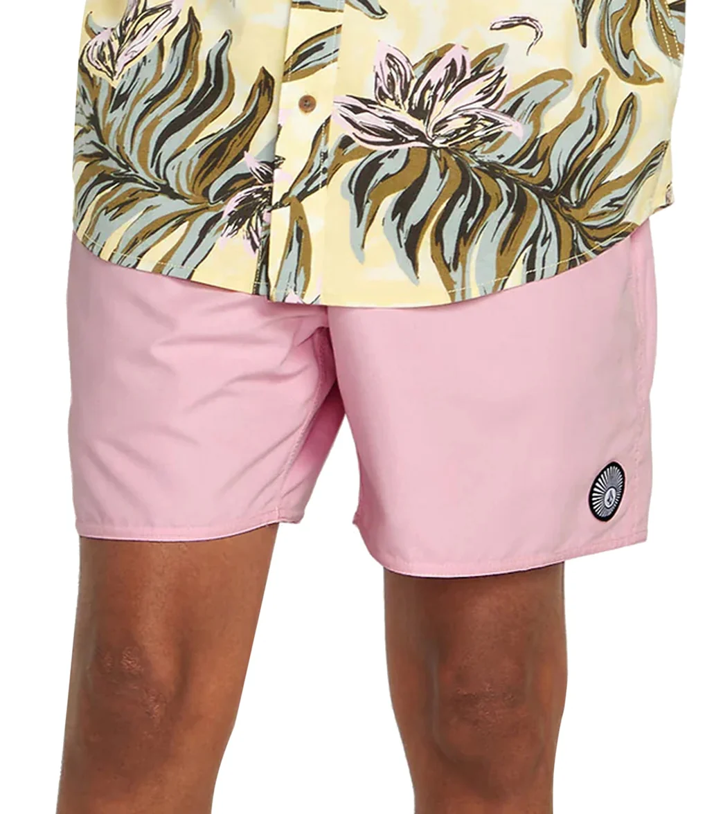 Volcom Men's 16" Lido Solid Swim Trunks - Image 9