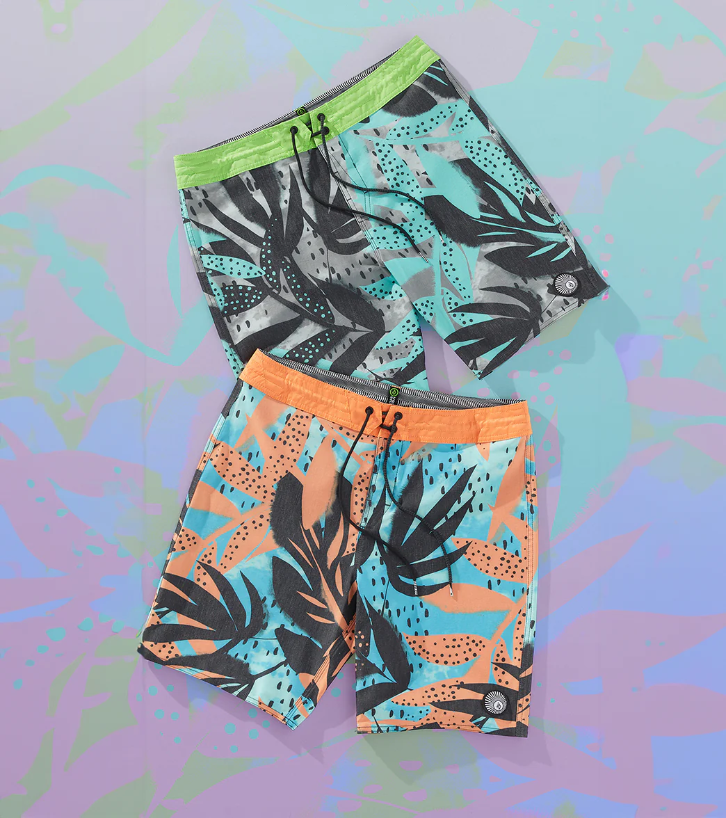 Volcom Men's 19" Waterside Floral Stoney Board Shorts - Image 5