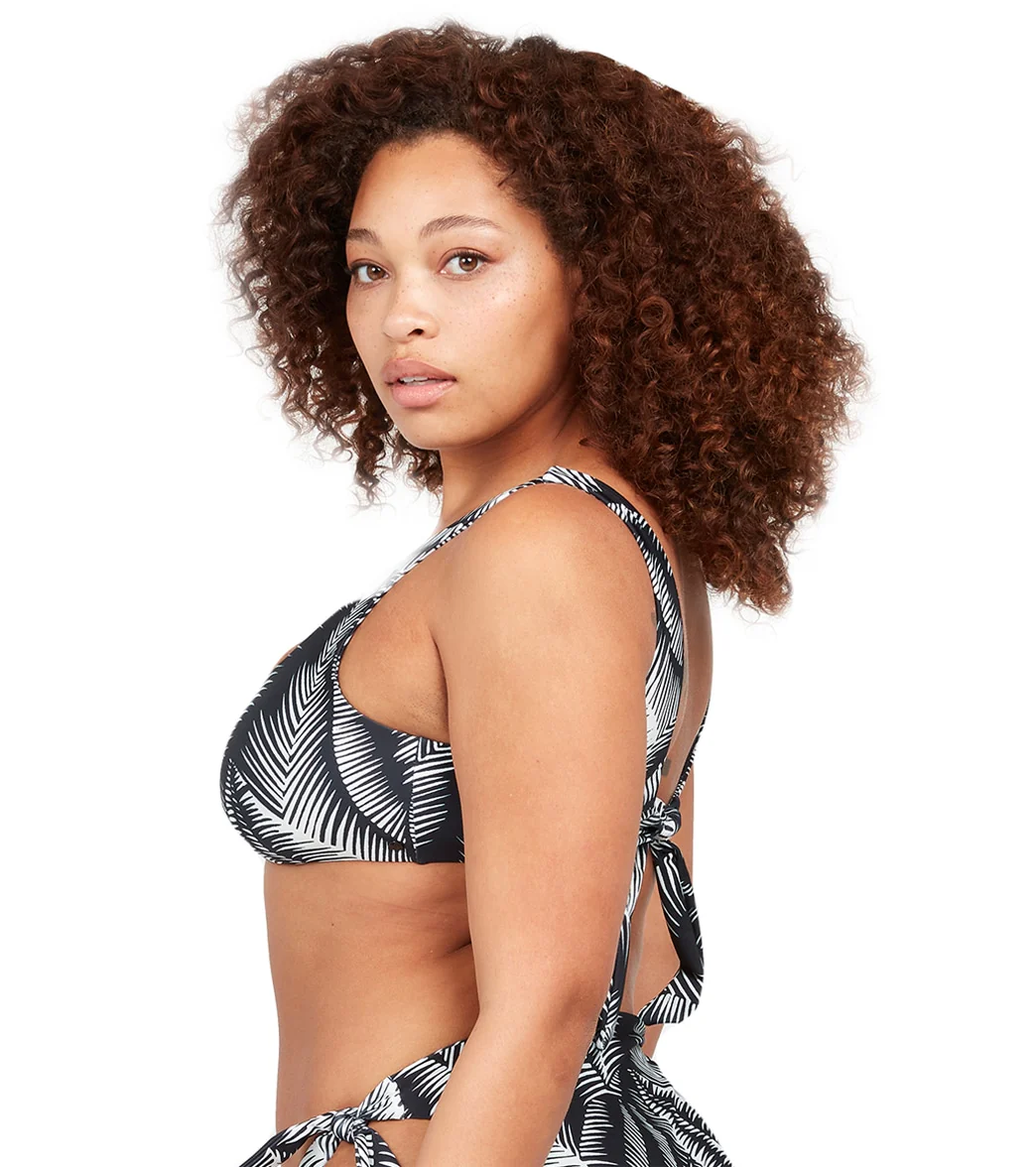 Volcom Women's Plus Size Stay Or Leaf Scoop Bikini Top - Image 6