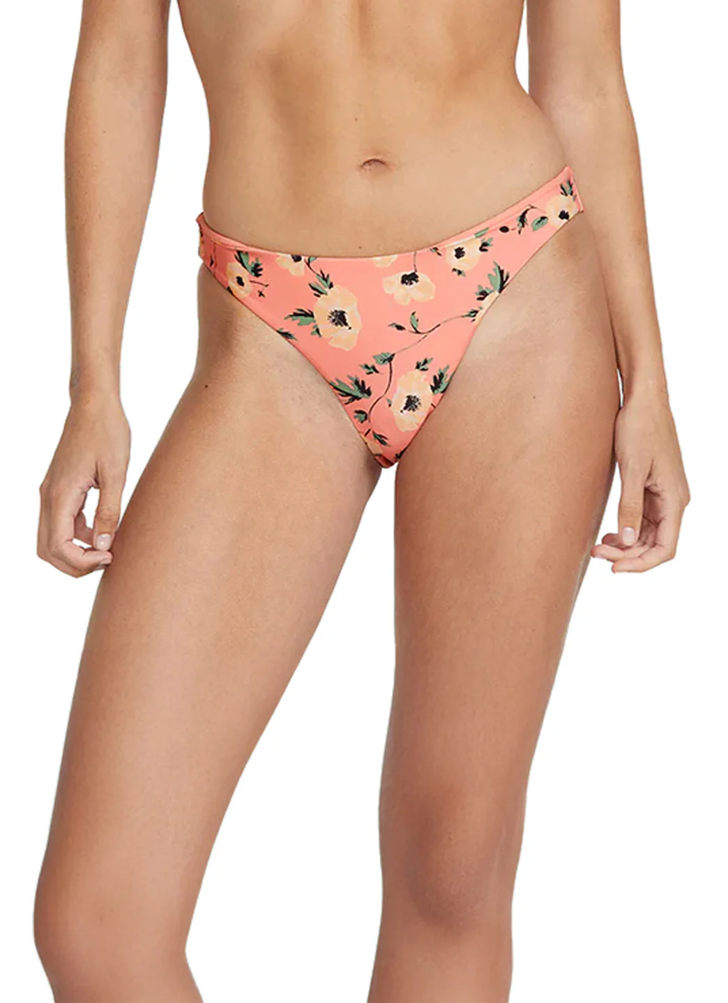 Volcom Women's Print Call Me Big Poppy Cheeky Bikini Bottom - Image 2