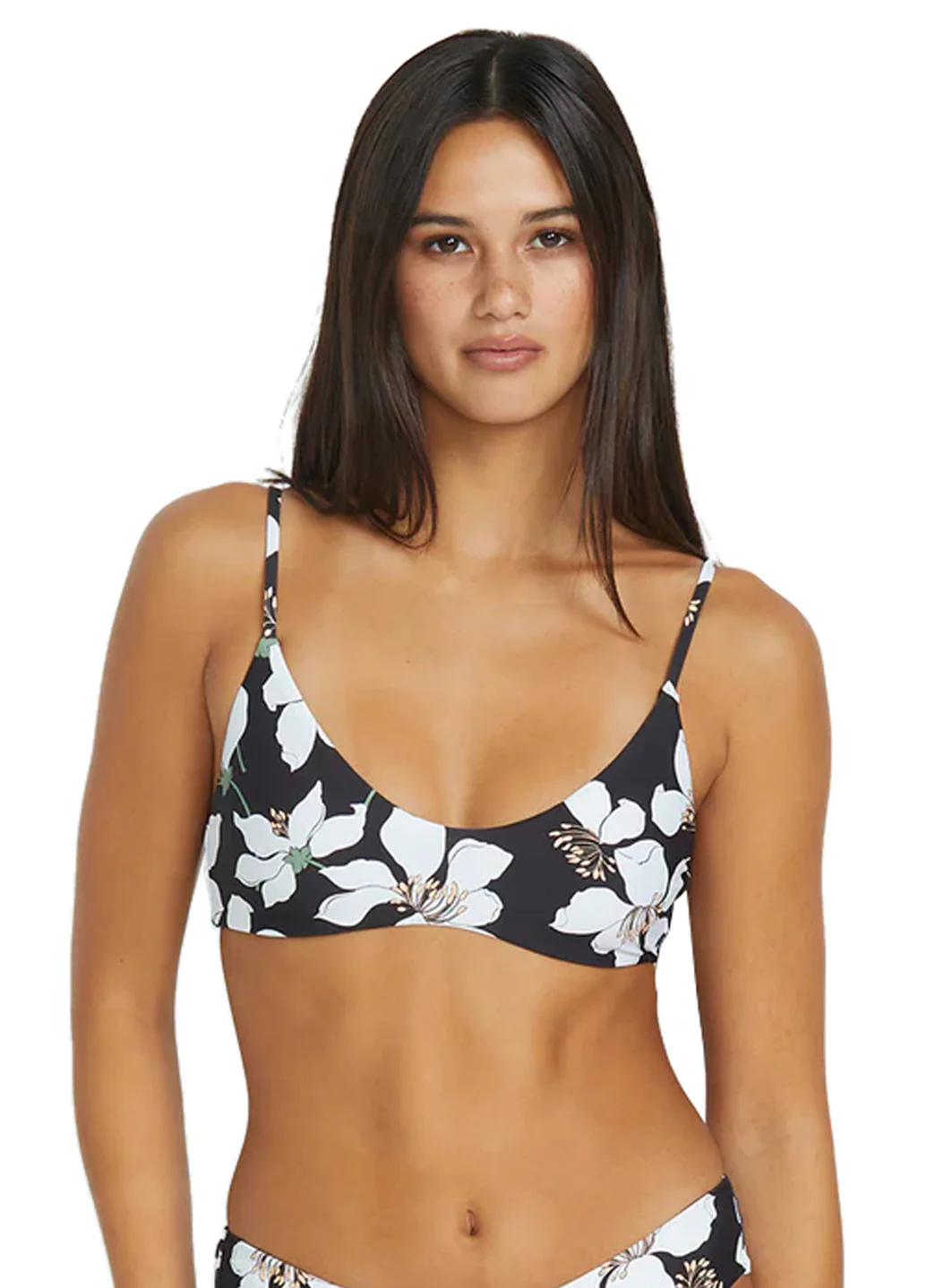 Volcom Women's Print Midnight Lily Crop Bikini Top - Image 2