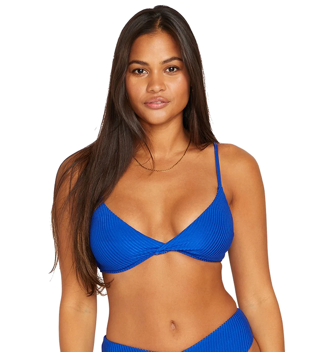 Volcom Women's Simply Rib Vneck Bikini Top - Image 6