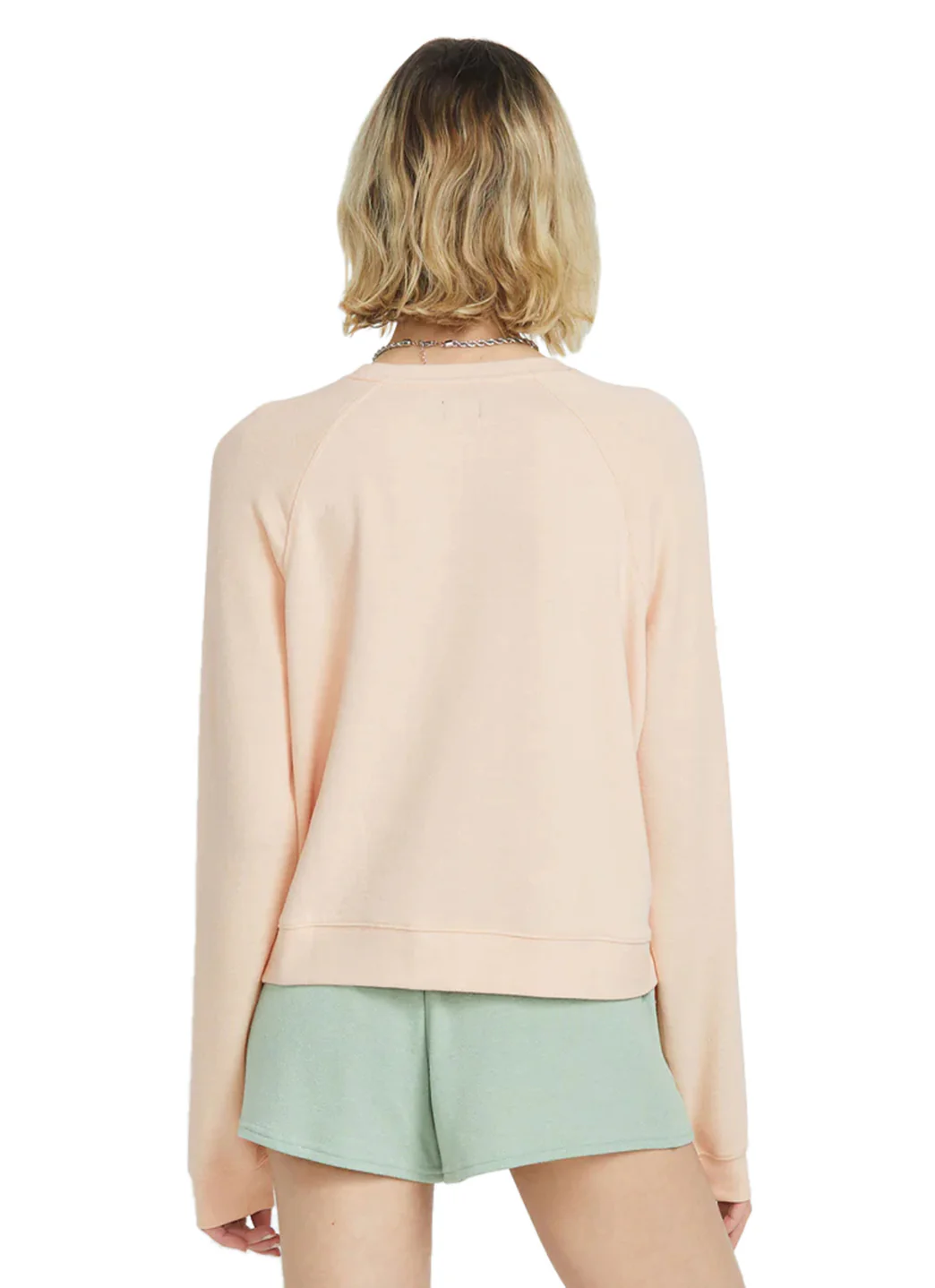 Volcom Women's Solid Lil Frenchie Long Sleeve Raglan Pullover - Image 11