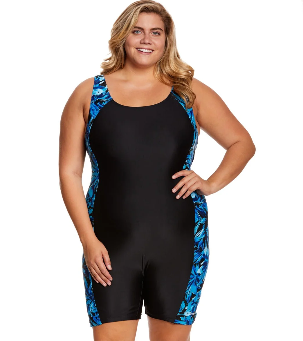 Waterpro Women's Plus Size Tropics Splice Unitard - Image 12