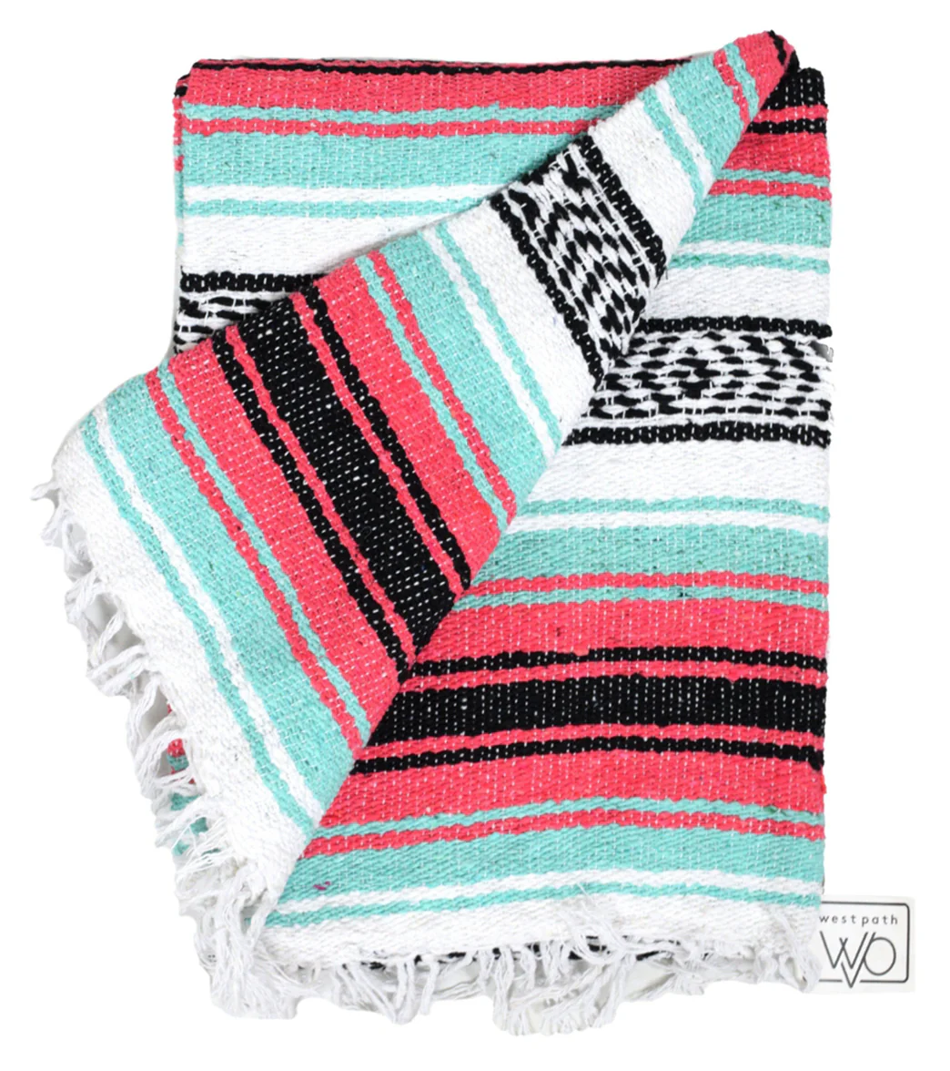 West Path Economy Falsa Mexican Yoga Blanket - Image 36