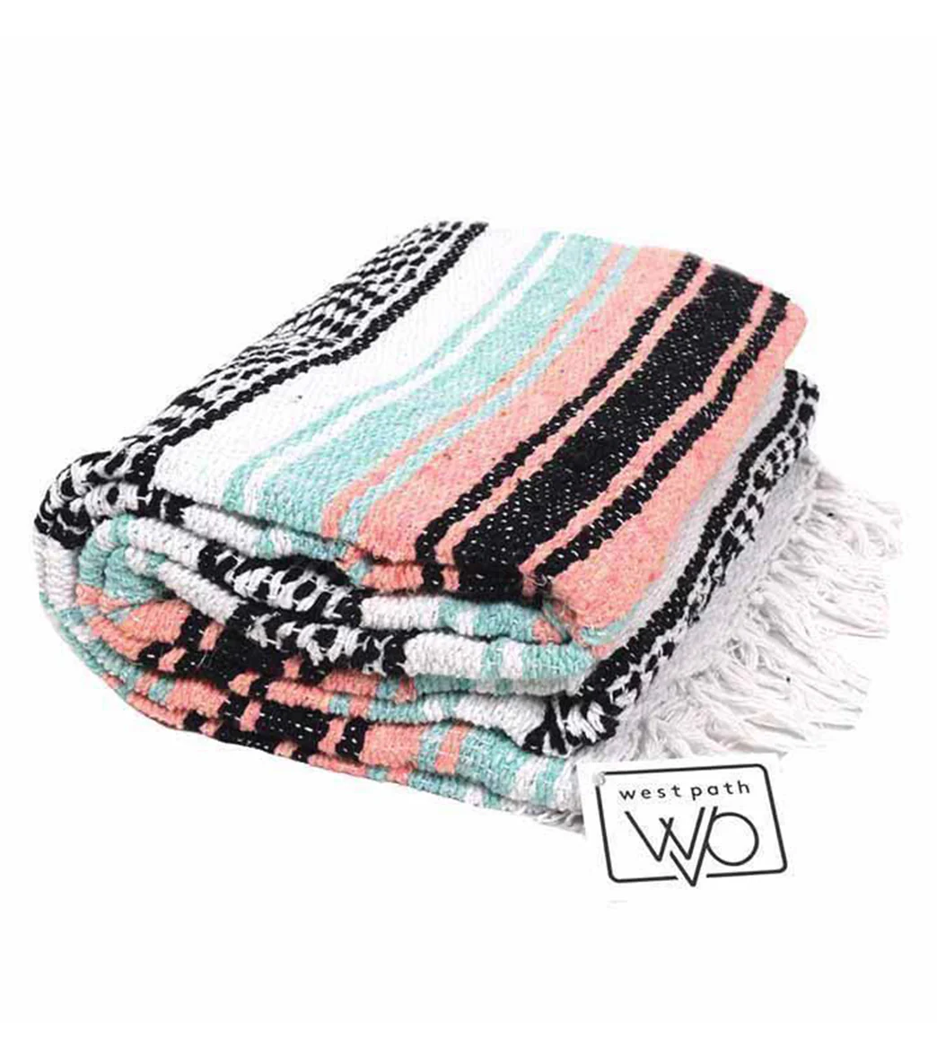 West Path Economy Falsa Mexican Yoga Blanket - Image 39