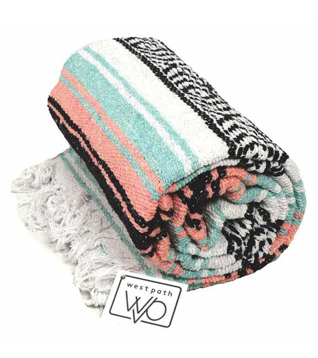 West Path Economy Falsa Mexican Yoga Blanket - Image 40