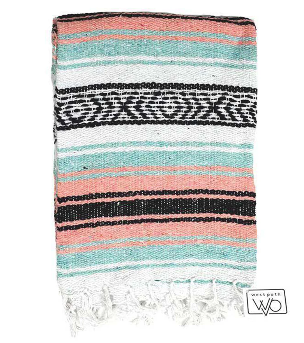 West Path Economy Falsa Mexican Yoga Blanket - Image 42
