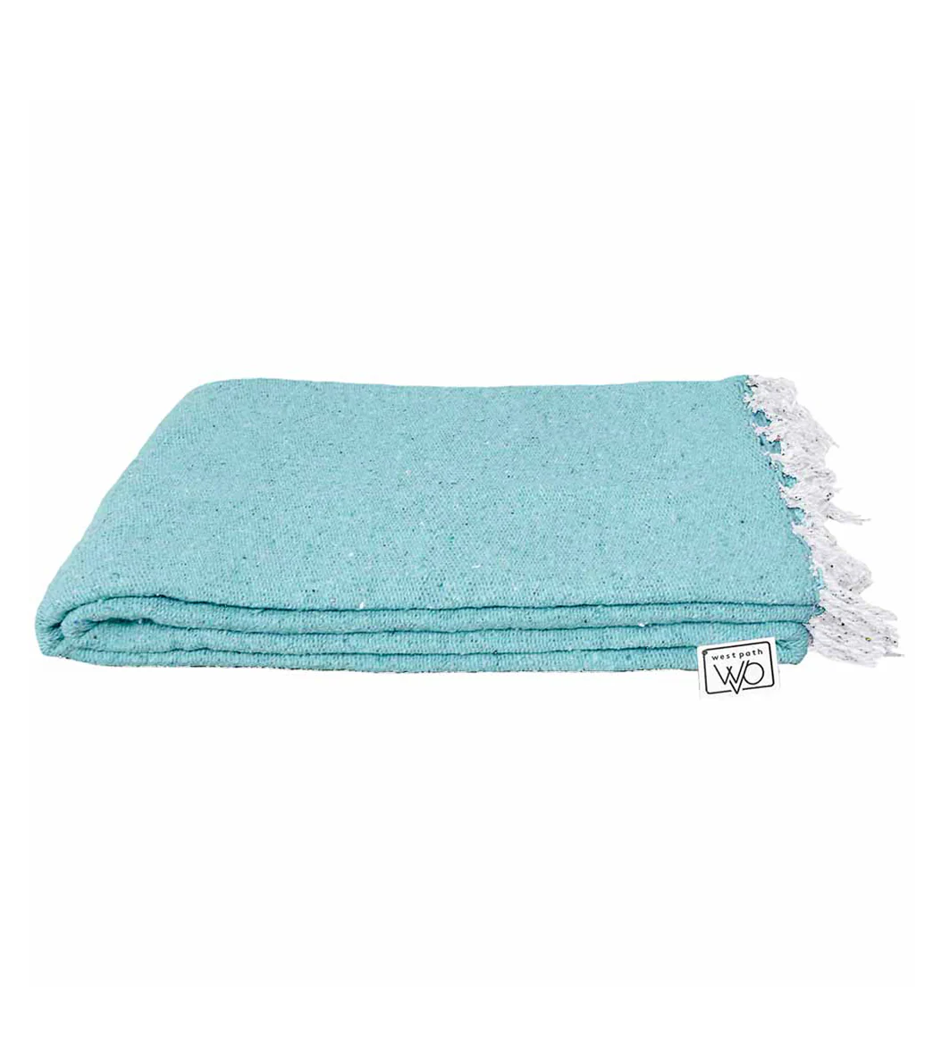 West Path Solid Color Mexican Yoga Blanket - Image 10