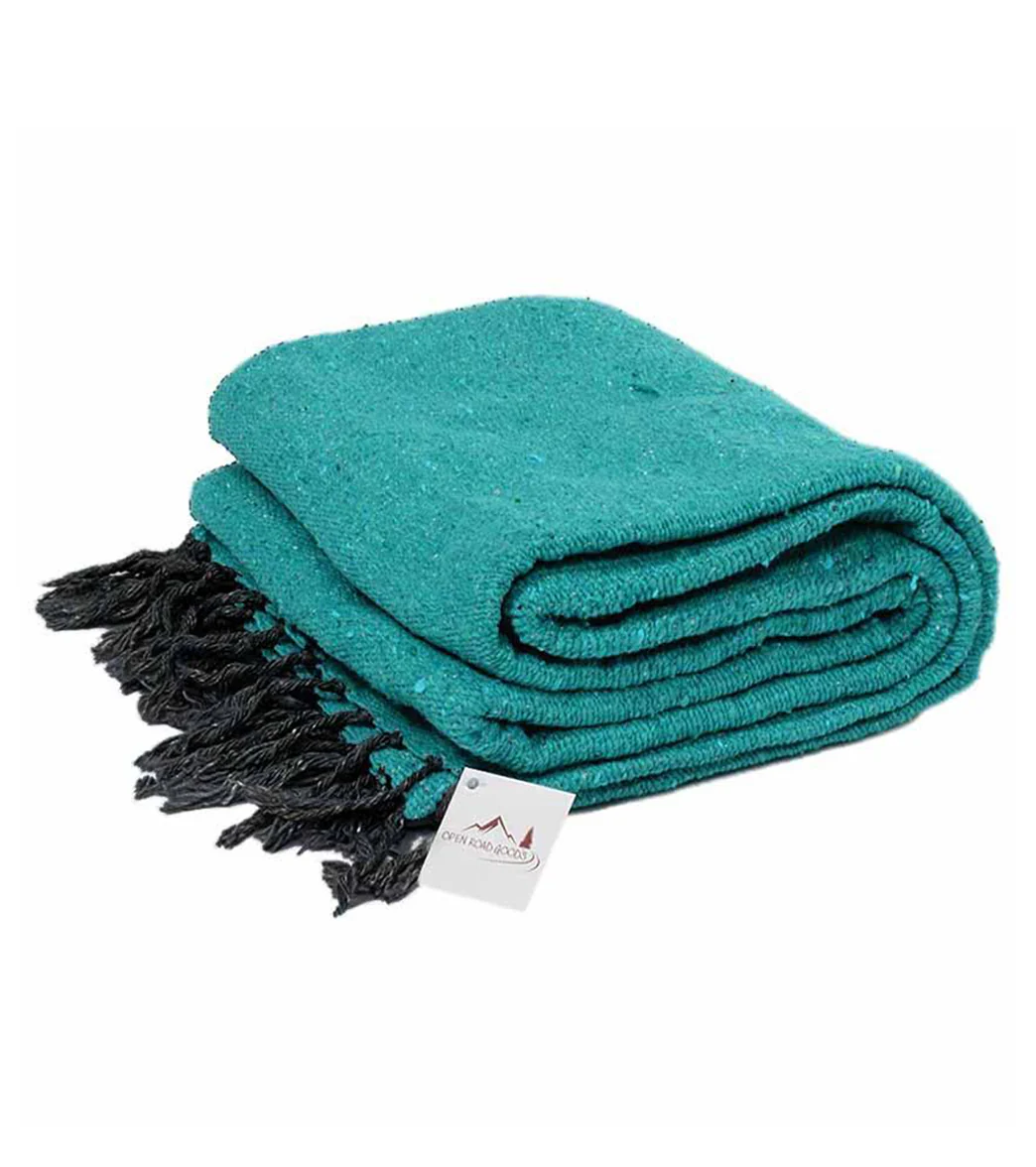 West Path Solid Color Mexican Yoga Blanket - Image 50