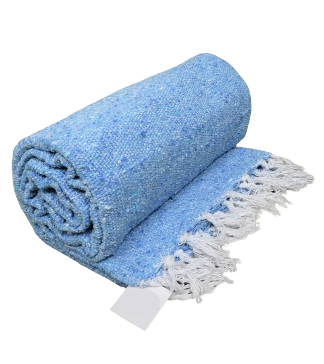 West Path Solid Color Mexican Yoga Blanket - Image 58