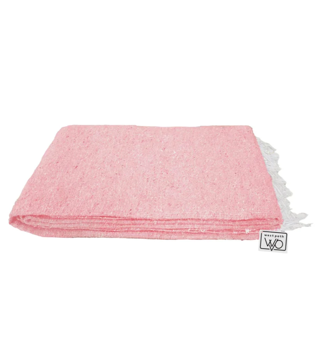 West Path Solid Color Mexican Yoga Blanket - Image 65