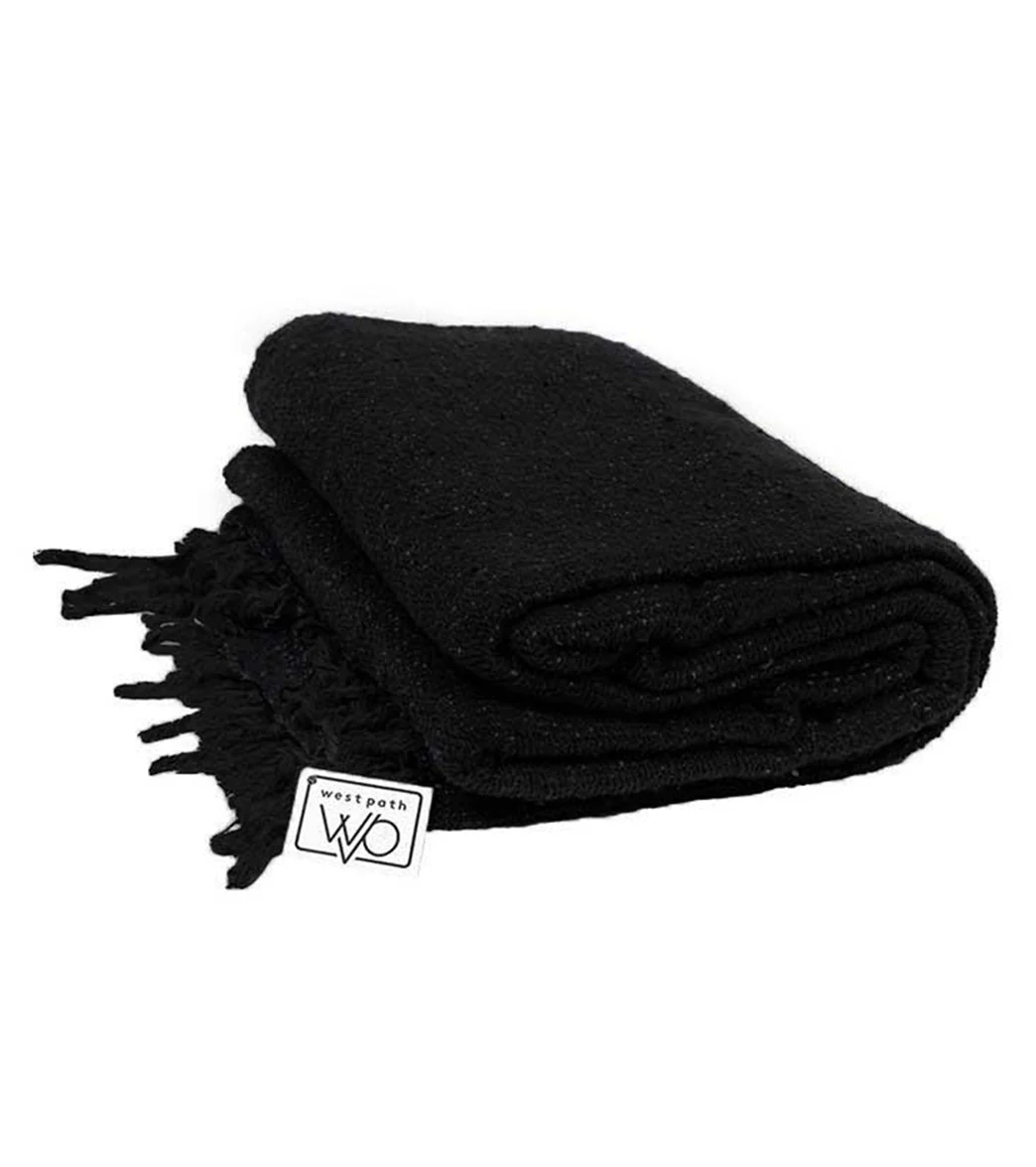 West Path Solid Color Mexican Yoga Blanket - Image 78