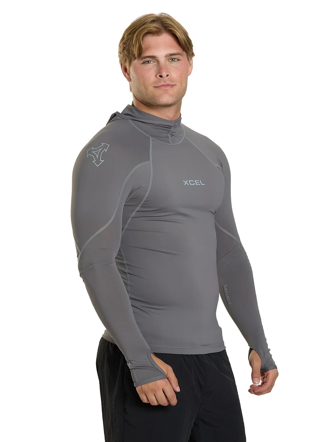 Xcel Men's Drylock Hydrophobic Long Sleeve Hoodie - Image 4