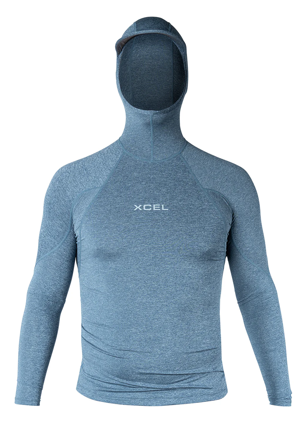 Xcel Men's Heathered Premium Stretch Performance Fit Hoodie UV - Image 9