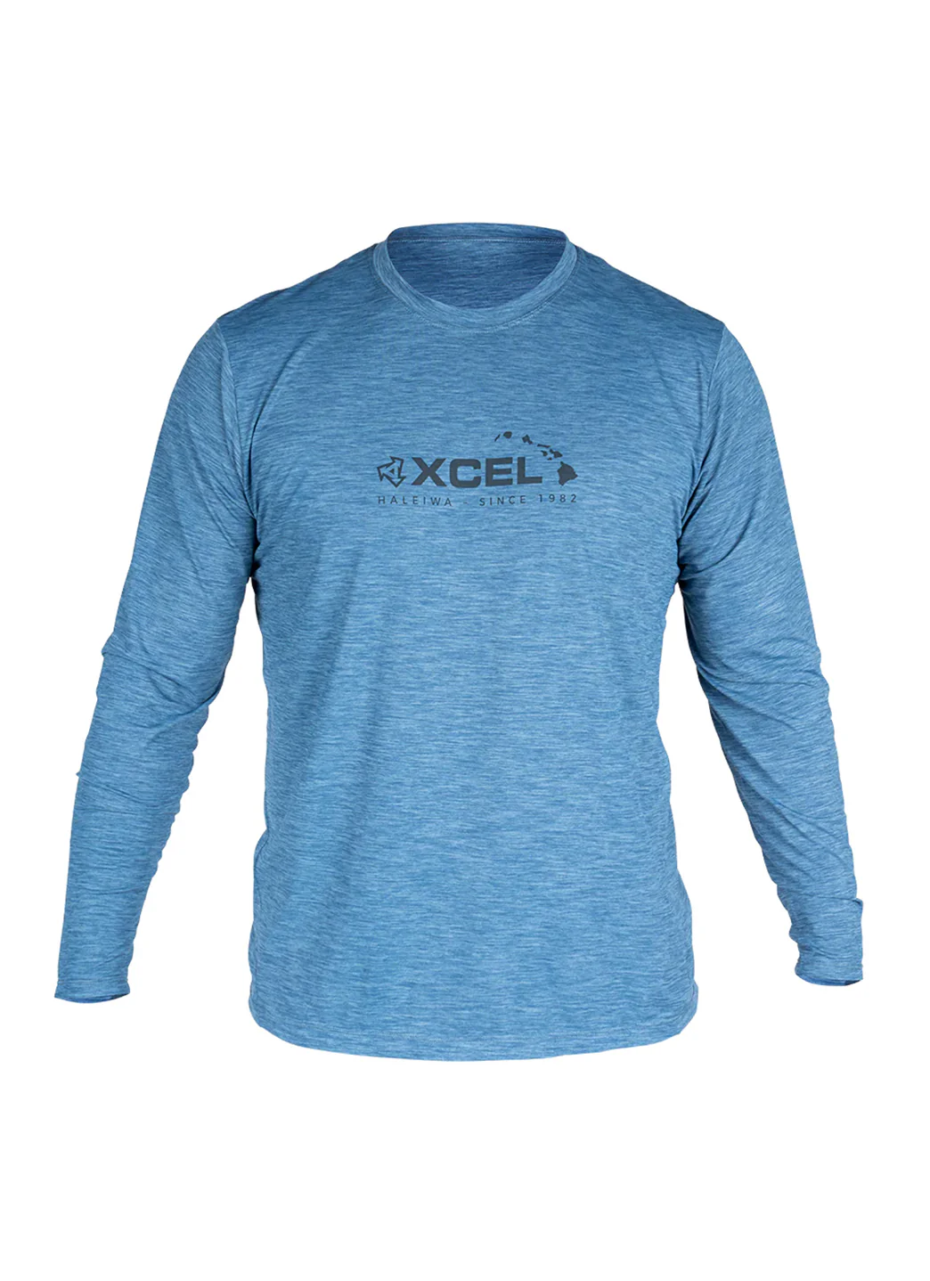 Xcel Mens Heathered Ventx Haleiwa Long Sleeve UV Rashguard - Image 4