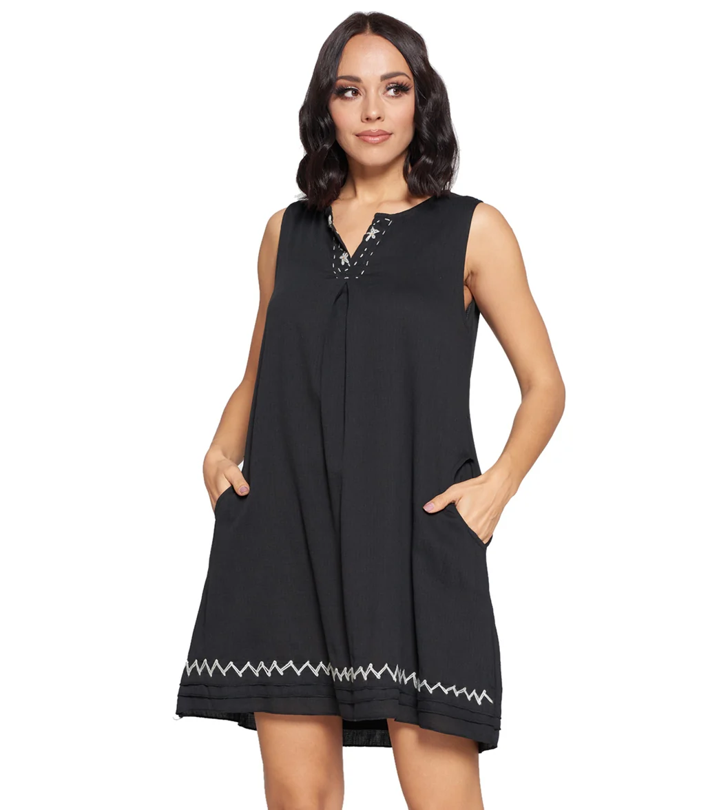 Yak & Yeti Dress Handstitched Details Layered Hem - Image 11