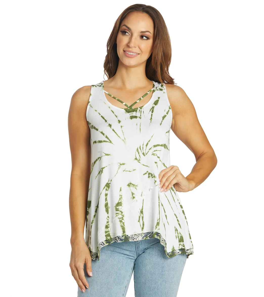 Yak & Yeti Groovy Tie Dye Burnout Tank - Image 14