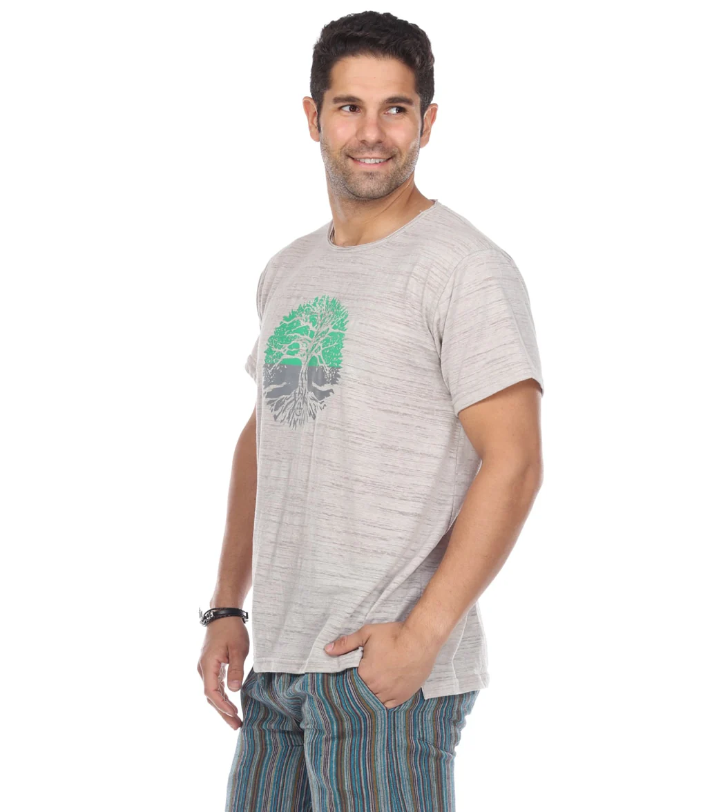 Yak & Yeti Men's T-Shirt Tree Of Life Print - Image 7