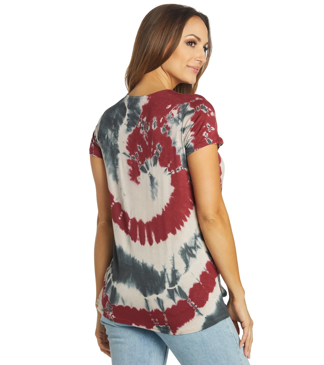 Yak & Yeti Spiral Tie Dye Loose Fit Tee - Image 3