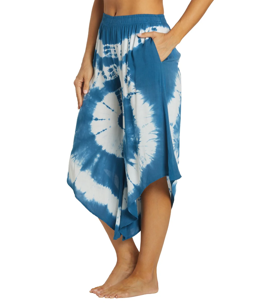 Yak & Yeti Tie Dye Cropped Bohemian Style Pants - Image 12