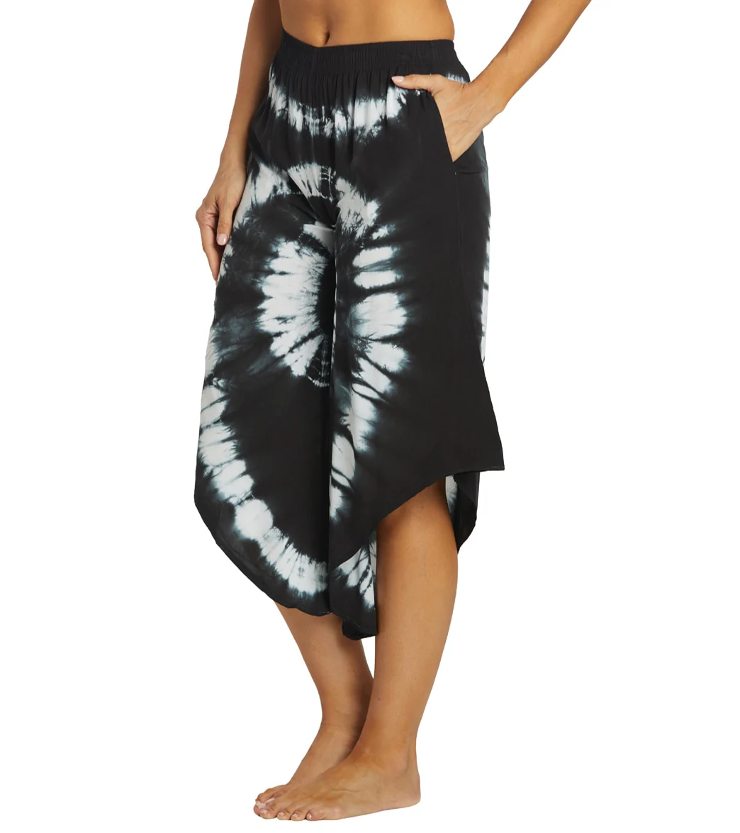 Yak & Yeti Tie Dye Cropped Bohemian Style Pants - Image 5
