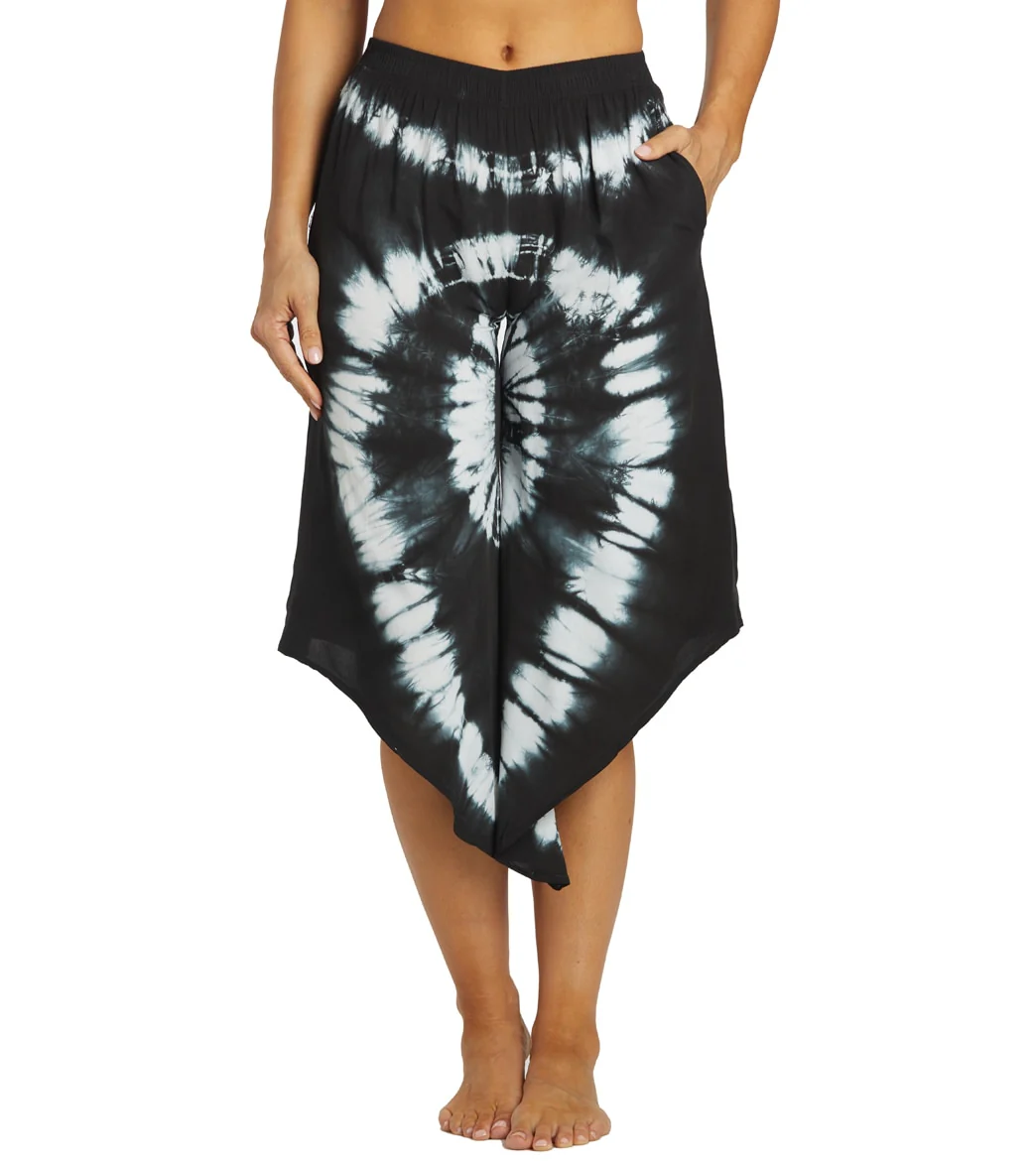 Yak & Yeti Tie Dye Cropped Bohemian Style Pants - Image 7