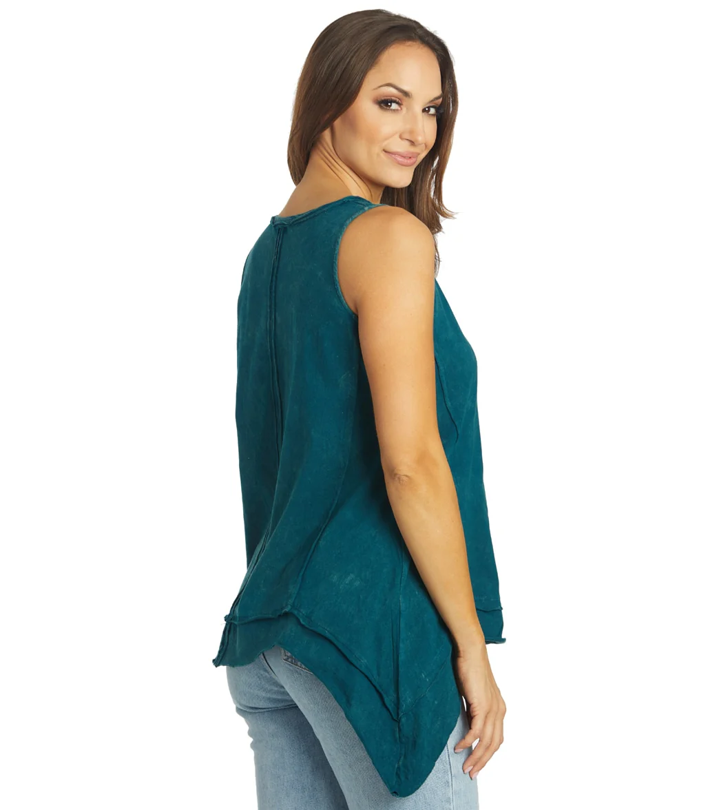 Yak & Yeti Top Patchwork Vintage Washed Tank - Image 3