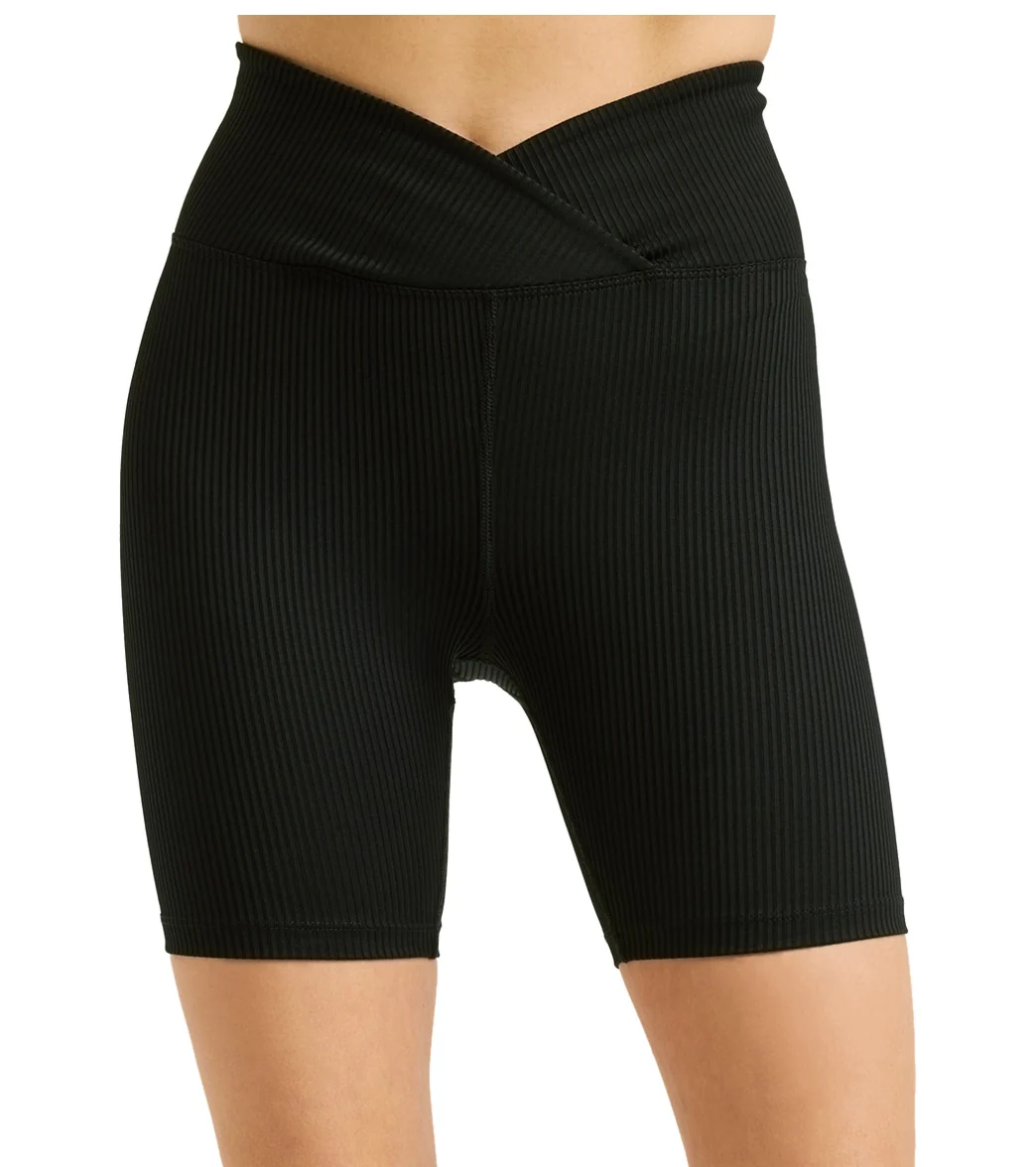 Year of Ours Ribbed V Waist Biker Shorts - Image 3