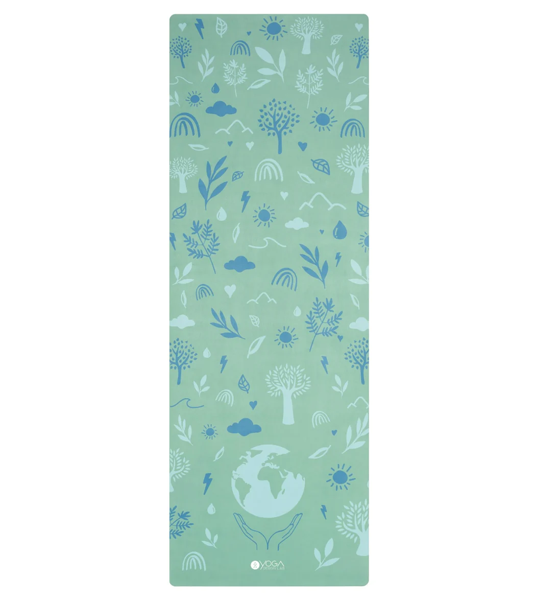 Yoga Design Lab Combo Yoga Mat 3.5mm Green Earth - Image 6