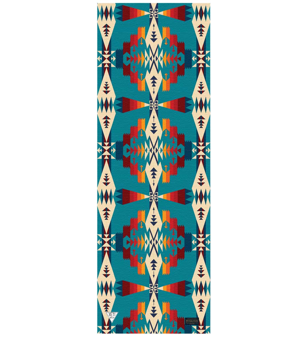Yune Yoga Pendleton x Yune Yoga Tucson Turquoise 5MM Yoga Mat - Image 4