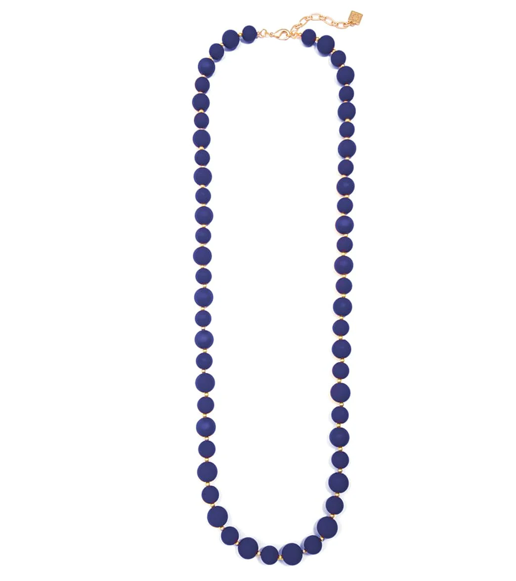 Zenzii Chunky Matte Beaded Long Necklace - Image 6
