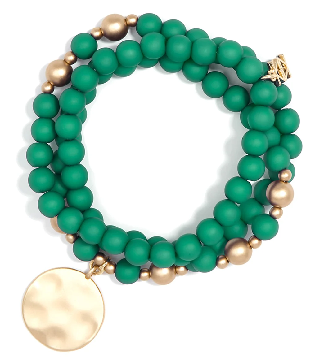 Zenzii Matte Beaded Wrap Charm Bracelet - Image 3