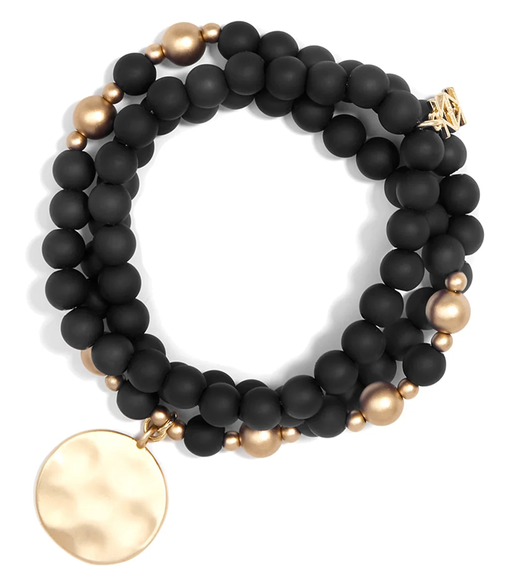 Zenzii Matte Beaded Wrap Charm Bracelet - Image 4