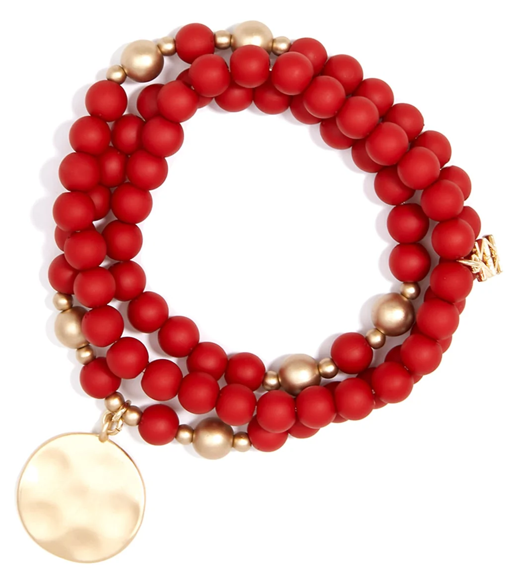 Zenzii Matte Beaded Wrap Charm Bracelet - Image 9