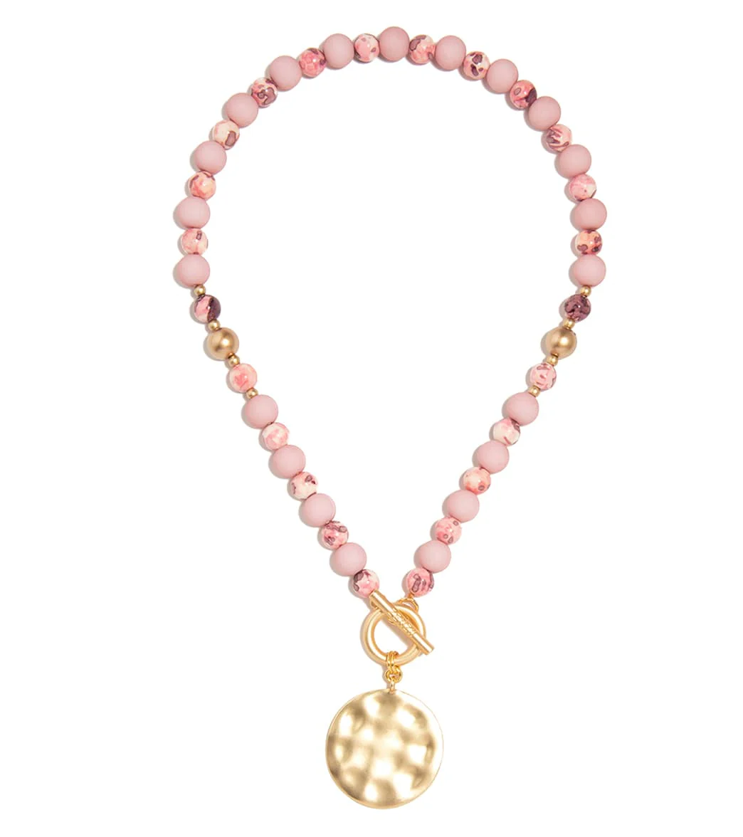 Zenzii Porcelain & Resin Beaded Charm Necklace